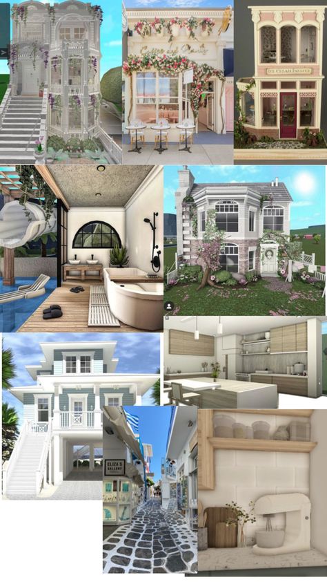 Detailed Bloxburg, Cape Cod Towns, Blocksburg Room Ideas￼, House Decorating Ideas Apartments, Small House Layout, Tiny House Layout, Diy House Plans, Sims House Plans, House Layout Plans