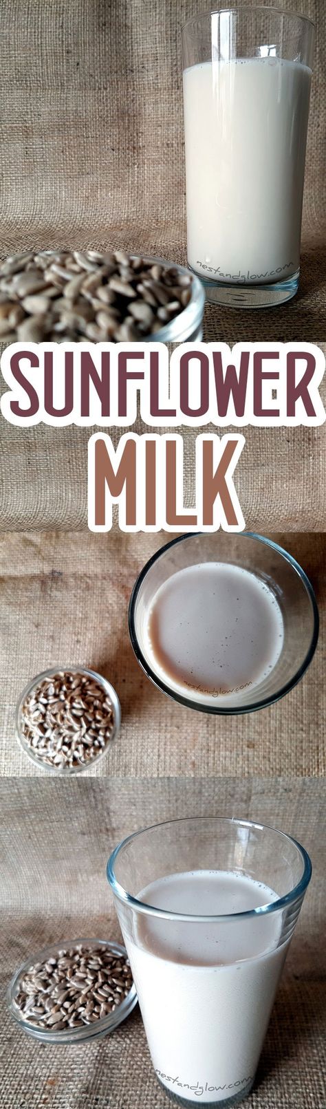 Vanilla Milk Recipe, Sunflower Milk, Dairy Free Alternatives, Plant Milk, Vanilla Milk, Vegan Drinks, Enjoy Your Meal, Vegan Milk, Dairy Free Milk