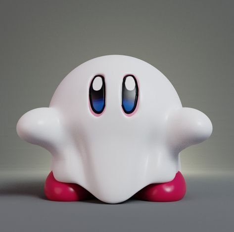 Ghost Kirby, Kirby Game, Toy Boat, Halloween 3d, Dog Games, Nintendo Pokemon, 3d Printing Projects, 3dprinting Design, Nintendo Game