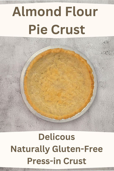 This Almond Flour Pie Crust is simple to make, delicious and naturally gluten-free. The recipe uses only four ingredients and takes less than 20 minutes to make. No Flour Pie Crust, Almond Flour Crust Pie, Oatmeal Pie Crust Recipe Gluten Free, Gluten Free Crust Recipe, Almond Flour Pie Crust Easy, Best Gluten Free Pie Crust Recipe, Almond Flour Galette Crust, Gluten Free Pie Crust Almond Flour, Oatmeal Pie Crust Recipe