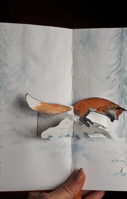 Deborah on Instagram: "Pop-up cover page of January in my Kitsune bullet journal with the same theme: Foxes. (Kitsune means fox.). I love this theme! Pop-up is inspired by @junnisunxiaomei though the squirrel comes up and my fox jumps down, but she gives a lot of ideas with easy to follow videos to make your own. I can't wait to show you my other pages... . . . #bujo #bulletjournal #bujolover #bujoinspiration #bulletjournal #bujotheme #fox #foxes #foxlove #bujopages #coverpage #monthly #mont Novel Ideas, Bujo Inspiration, Cover Page, Of Ideas, Cover Pages, Love Art, Graphic Novel, Pop Up, Make Your Own