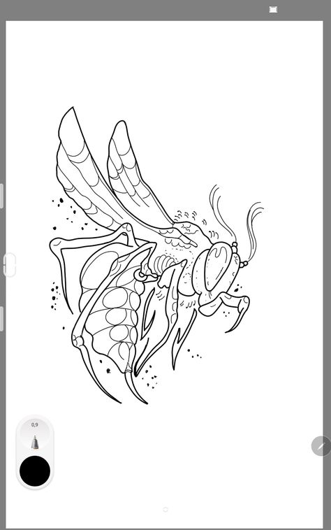 Insects Tattoo Design, Wasp Tattoo Design, Blind Tattoo, Wasp Tattoo, Simple Draw, Line Drawing Tattoos, Cool Easy Drawings, Insect Tattoo, Galaxy Tattoo