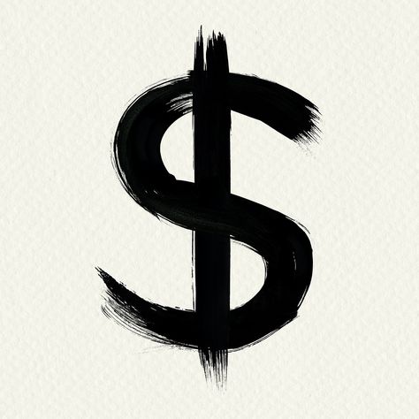 Dollar sign grunge hand drawn font style  | free image by rawpixel.com / Mind Dollar Sign Aesthetic, Dollar Sign Logo, Dollar Sign Tattoo, Dollar Logo, Alphabet Painting, Dollar Tattoo, Photography 2023, Gcse Photography, Hand Drawn Font