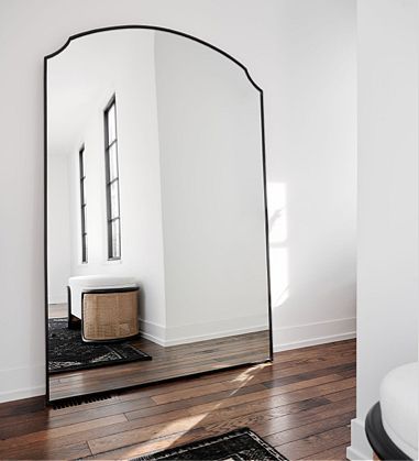 Crate And Barrel Floor Mirror, Floor To Ceiling Wall Mirror, Crate And Barrel Mirror, Large Standing Mirror Dining Room, Oversized Full Length Mirror, Large Floor Length Mirror, Large Arched Wall Mirror, Xl Floor Mirror, Crate And Barrel Entryway