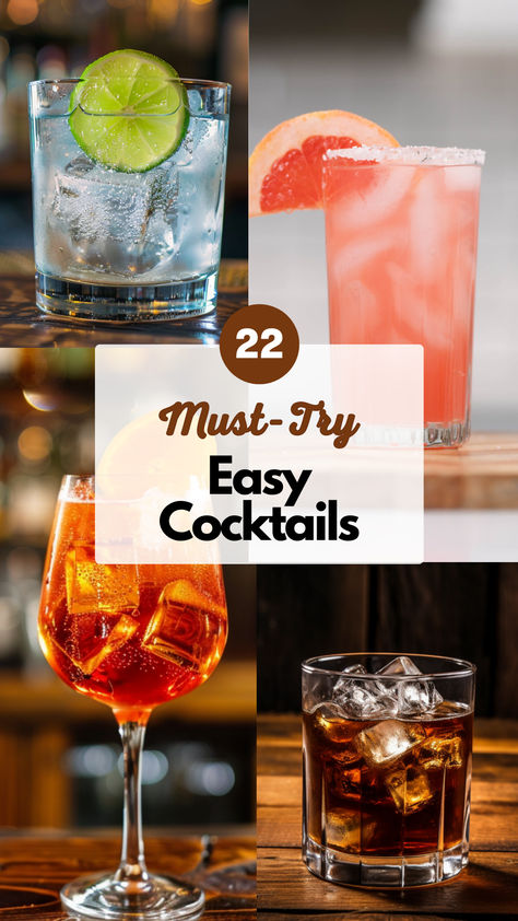 Easy Cocktails Easy At Home Cocktails, Easy Cocktails To Make At Home, Easy Cocktail Recipe, Cocktails To Make At Home, Amazing Drinks, Easy To Make Cocktails, Drinks At Home, Mix Drinks, Grapefruit Soda