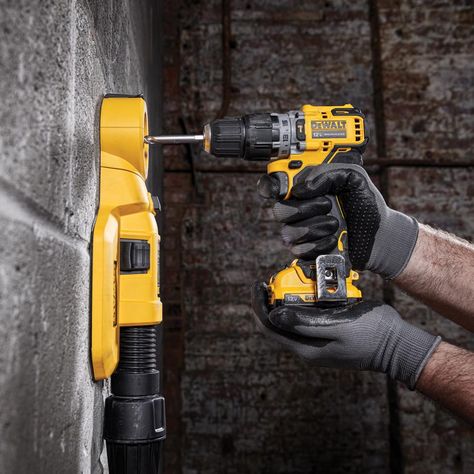 DEWALT built brushless motor for efficient performance and runtime. 3/8-in ratcheting chuck for a wide variety of bits. 2-Speed transmission and 15 clutch settings for a variety of applications. LED foot light for superior visibility. Lightweight at only 2.3-lbs (Tool Only). Compact at only 6.6-in front to back. Includes DCD706B 12V MAX Brushless 3/8-in Hammer Drill and a belt clip. DEWALT XTREME 3/8-in 12-Volt Max Brushless Cordless Hammer Drill | DCD706B Cordless Hammer Drill, Dual Fuel Generator, Dewalt Power Tools, Pressure Washer Accessories, Hammer Drill, Drill Driver, Brushless Motor, Air Tools, Power Drill