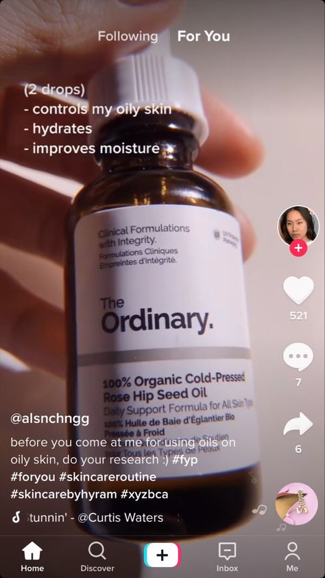 Ordinary Rosehip Oil, Ordinary Rose Hip Seed Oil, The Ordinary Rosehip Oil, Rose Hip Seed Oil, Rosehip Oil, Beauty Ideas, Seed Oil, Oily Skin, The Ordinary