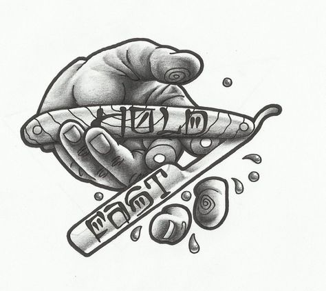 Cutthroat Fingers tattoo design by funkt-green on DeviantArt Cutthroat Tattoo, Money Tattoos For Men, Money Tattoos, Traditional Chicano Tattoos, Fingers Tattoo, Art Chicano, Chicanas Tattoo, Barber Tattoo, Barber Logo