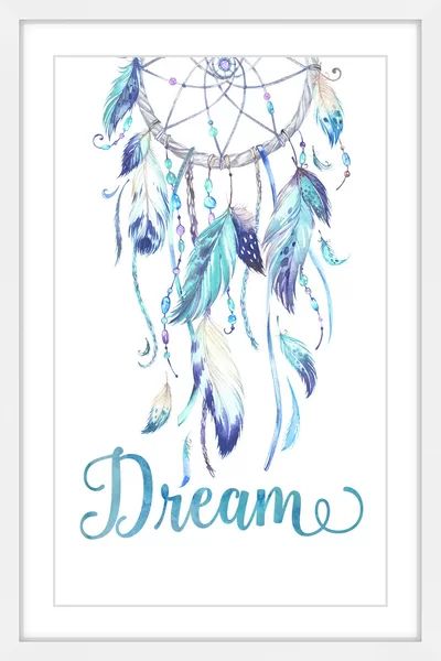 Blue Dreamcatcher, Dreamcatcher Wallpaper, Dream Catcher Art, Framed Oil Painting, Marmont Hill, Paper Artwork, Dreamcatchers, Art Print Set, Dreamcatcher Tattoo