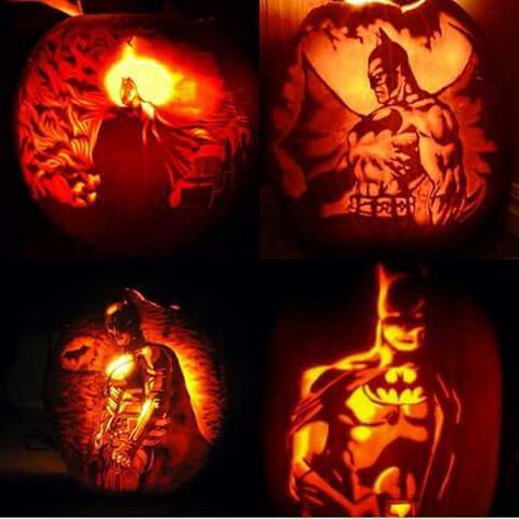 Carved Batman Pumpkin for Halloween Batman Pumpkin Carving, Batman Pumpkin, Pumkin Carving, Amazing Pumpkin Carving, Easy Pumpkin Carving, Pumpkin Carving Designs, Pumpkin Carving Ideas, Halloween Pumpkin Designs, Pumpkin Projects