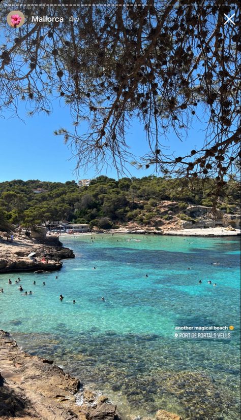 mallorca spain, port de portals vells, european summer inspo Mallorca Spain, Euro Summer, Summer Inspo, European Summer, Portal, Spain, Water, On Instagram, Instagram