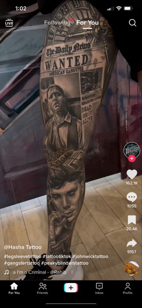 Voll Arm-tattoos, Portrait Tattoo Sleeve, Tattoo Mafia, Full Chest Tattoos, Full Hand Tattoo, Chicano Tattoos Sleeve, Lion Tattoo Sleeves, Full Leg Tattoos, Gangsta Tattoos