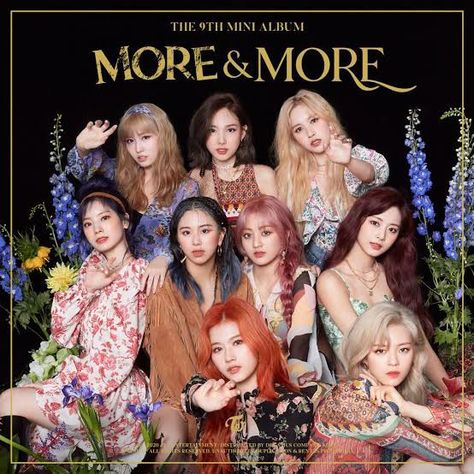 TWICE 'MORE & MORE' ALBUM COVER More More Twice, Twice More & More, Oppa Gangnam Style, Twice Album, Pop Albums, Dont Call Me, Pop Songs, Latest Albums, Decoration Inspiration