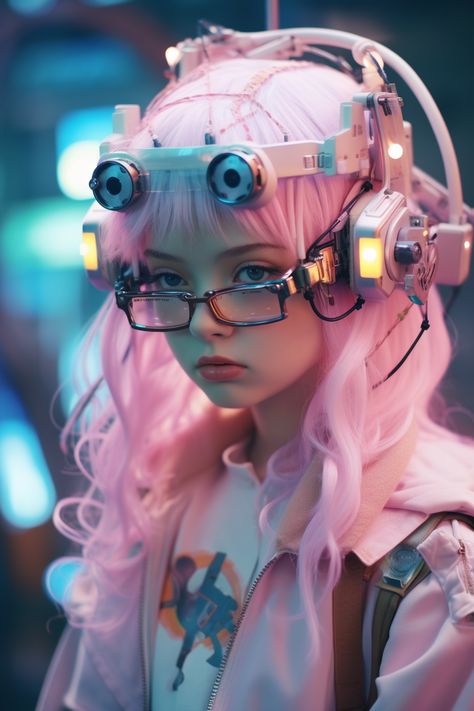 Cyberpunk Glasses, Cyberpunk Vibes, Fairy Kei Fashion, Kei Fashion, Trendy Glasses, Futuristic Art, Futuristic Fashion, Fashion Glasses, Cyberpunk Art