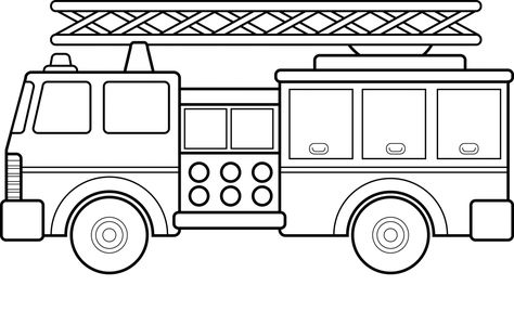 Fire Truck Coloring Pages Pictures Fire Truck Drawing, Fire Trucks Pictures, Monster Truck Coloring Pages, Birth Colors, Fire Truck Party, Valentines Day Coloring Page, Truck Coloring Pages, Cars Coloring Pages, Fire Safety