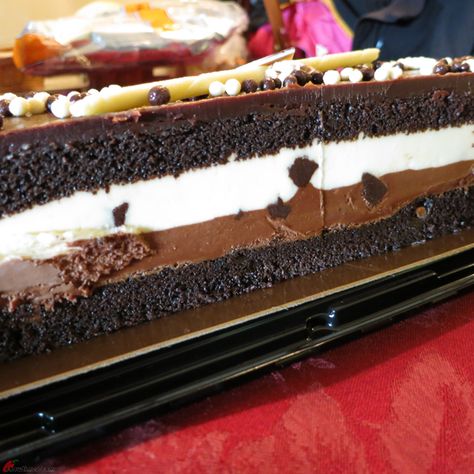 Tuxedo-Cake-Costco-Richmond-Tuxedo-Chocolate-Mousse-Cake Tuxedo Bar Cake, Tuxedo Cake Recipe Homemade, Tuxedo Chocolate Mousse Cake Recipe, Costco Tuxedo Cake, Chocolate Mousse Cake Recipe, Tuxedo Cake, Opera Cake, Baked Desserts, Mousse Cake Recipe