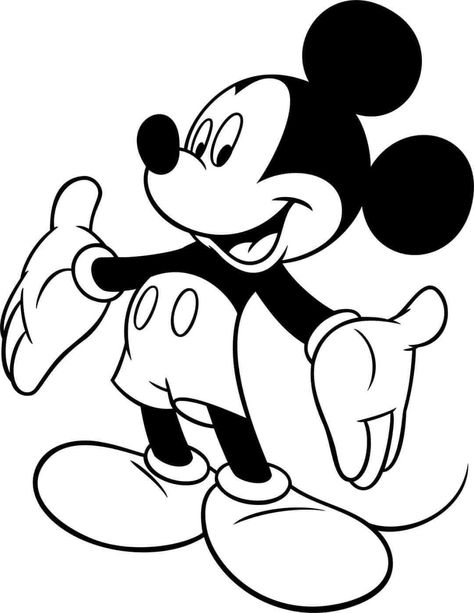 Mickey Mouse Coloring, Mouse Coloring Pages, Mickey Coloring Pages, Miki Mouse, Mickey Mouse Clipart, Minnie Mouse Stickers, Mouse Clipart, White Character, Princess Clipart