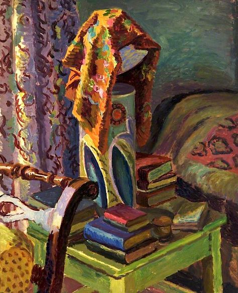 bloosbury art painting | The Bedside Lamp, Duncan Grant (1885-1978) Omega Workshop, Charleston Farmhouse, Bloomsbury Style, Dora Carrington, Bo Fransson, Virginia Wolf, Duncan James, Duncan Grant, Vanessa Bell