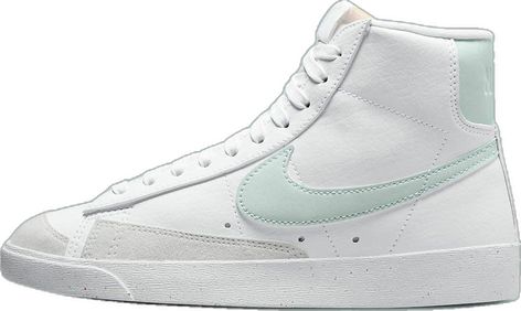 Nike Blazer Mid 77 Women, Glitter Nikes, Girls Shoes Teenage, Blazer Shoes, All Nike Shoes, Blazer White, Nike Blazer Mid 77, Nike Blazer Mid, Shoes Sneakers Nike