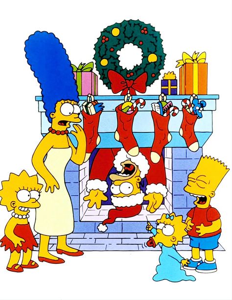 The Simpsons Christmas, Simpsons Christmas, Android Wallpaper Dark, Christmas Yard Art, Simpsons Art, Matt Groening, Classic Cartoon Characters, Hello Kitty Halloween, Christmas Decorations Diy Outdoor