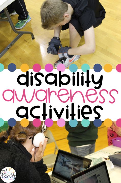 Developmental Disabilities Awareness Activities, Teaching Inclusion Activities, Preschool Disabilities Activities, Inclusion Activities For Preschoolers, Activities For Learning Disabilities, Inclusive Schools Week Ideas, Inclusion Week Activities, Special Needs Classroom Activities, Neurodiversity Activities