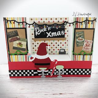 Bench Fold Card, Christmas Tree Dies, Bench Card, Tree Dies, 50's Diner, Soda Bar, Making A Bench, Santa Gnome, 28th October