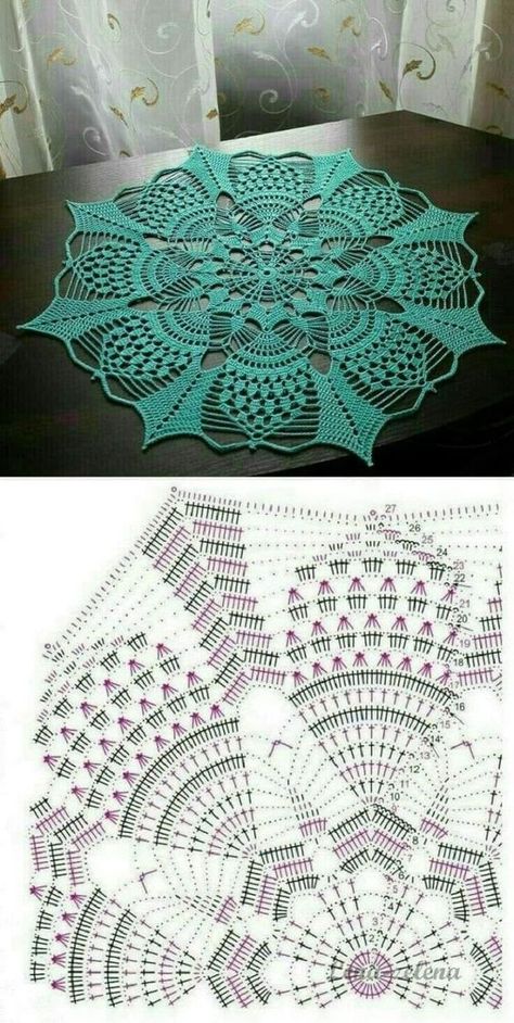 Taplak Meja Crochet, Háčkované Lemy, Crochet Free Patterns, Crochet Tablecloth Pattern, Free Crochet Doily Patterns, Crochet Dreamcatcher, Crochet Doily Diagram, Crochet Table Runner Pattern, Crochet Dollies