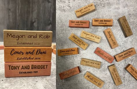 custom couple's jenga set😃 Jenga Game, Tower Games, Stained Wood, Inside Jokes, Laser Etching, Mini Games, Special Places, Party Games, Thoughtful Gifts