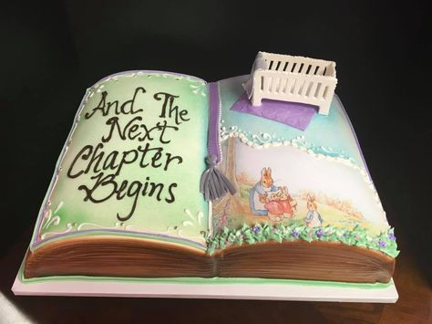 Story Book Theme Cake, Storybook Baby Shower Cake, Storybook Cake, Decorative Baking, Baby Shower For Men, Fairytale Baby Shower, Bible Cake, Baby Shower Cake Designs, Cake Story