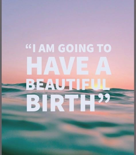 Hypnobirthing Vision Board, Spiritual Birth Affirmations, Water Birth Aesthetic, Labor Vision Board, Hypnobirthing Visualisations, Birth Vision Board, Pregnancy Vision Board, Baby Affirmations, Positive Pregnancy Affirmations