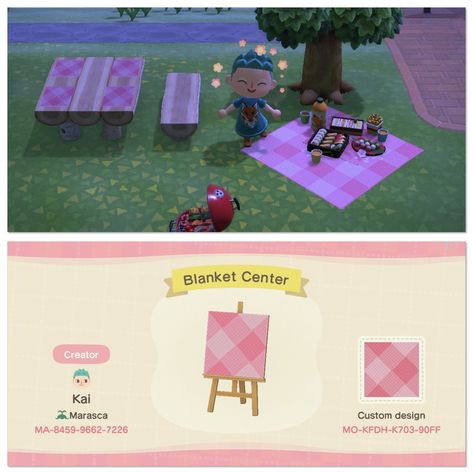 Pattern by /u/spectralvixen on /r/ac_newhorizons Animal Crossing Guide, Acnh Codes, Path Design, New Animal Crossing, Animal Crossing Game, Cute Games, Animal Crossing Qr, Cute Room Decor, A Picnic