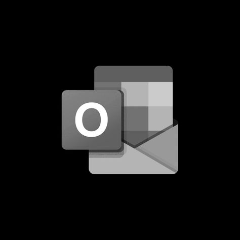 Outlook Icon, App Icon Design, Flip Clock, Icon Design, Clock, Black And White, White, Black, Design