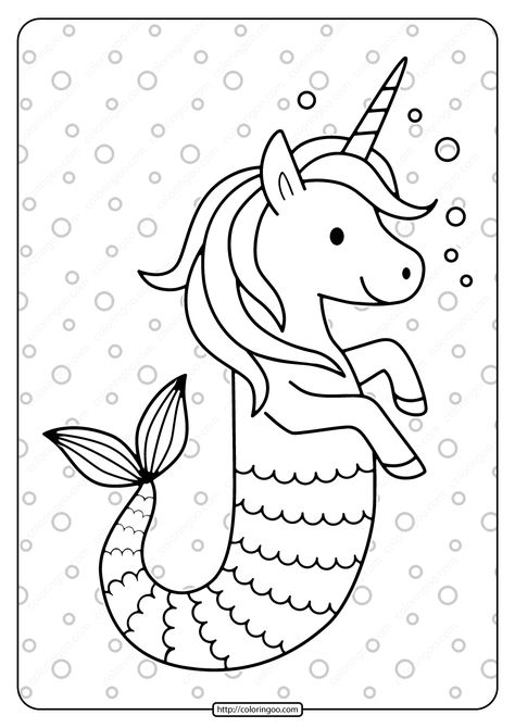 Free Printable Unicorn Seahorse Pdf Coloring Page. High quality free printable coloring, drawing, painting pages here for boys, girls, children ... Unicorn Coloring Sheets, Printable Color Pages, Unicorn Coloring Pages For Kids, Coloring For Kids Free Printables, Color Sheets For Kids, Printable Unicorn Coloring Pages, Unicorn Coloring, Kids Coloring Sheets, Free Coloring Pages For Kids