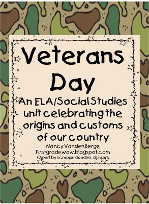 First Grade Wow: Veterans Day mini unit What Is A Veteran, Veterans Day Activities, 1st Grade Science, Thank You Veteran, I Love School, Holiday Lessons, Homeschool Inspiration, Social Studies Activities, Social Studies Lesson