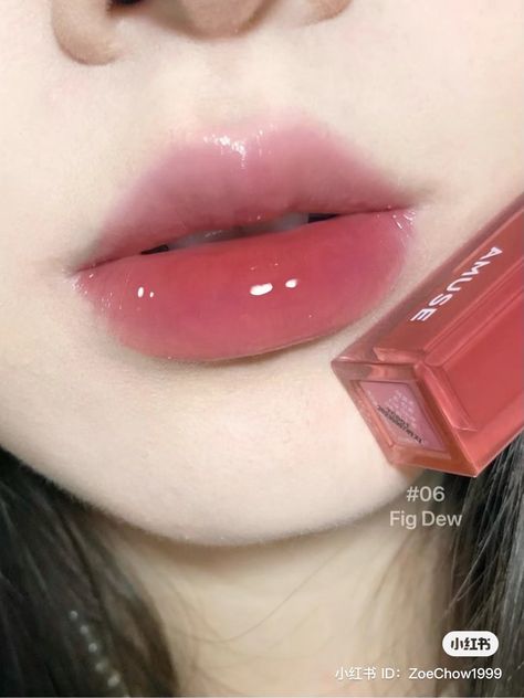 Amuse Dew Tint, Korean Lip Tint, Korean Lips, Jelly Lipstick, Lip Jelly, Wholesale Makeup, Doll Eye Makeup, Nice Lips, Heavy Makeup