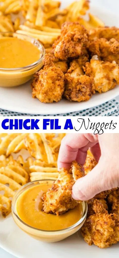 Chick Fil A Chicken Nuggets, Chick Fil A Recipe, Chick Fil A Nuggets, Copycat Chick Fil A, Nuggets Recipe, Favorite Chicken, Chick Fil A, Chicken Nuggets, A Chicken