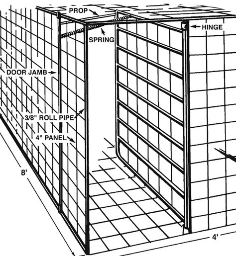 hog trap door englargement Hog Trap, Best Door Designs, Wild Hogs, Door Plans, Deer Feeders, Bird Trap, Bed Frame Plans, Cattle Panels, Hunting Stuff