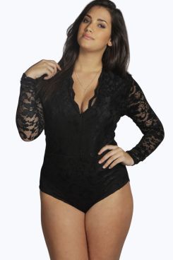 Plus Size Lace Bodysuit Outfit, Plus Size Lace Bodysuit, Lace Bodysuit Outfit, Plus Size Bodysuit, Long Sleeved Bodysuit, Bodysuit Outfit, Long Romper, Plus Size Kleidung, Plus Size Lingerie