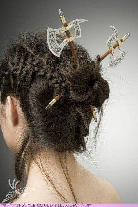 Viria, Twist Headband, Hair Sticks, Larp, Hair Accessories For Women, Latest Fashion For Women, Swords, Hair Jewelry, Hair Inspo