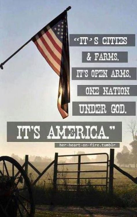 So glad that I live in America! We are truly blessed to live in this great country! But America needs God-fearing, God-loving citizens to pray  stand up for Biblical principals. It's what our nation was founded on! God Can Still Rescue America--for His glory!!! Rodney Atkins, America Pride, One Nation Under God, Army Family, Independance Day, City Farm, I Love America, Sea To Shining Sea, Home Of The Brave