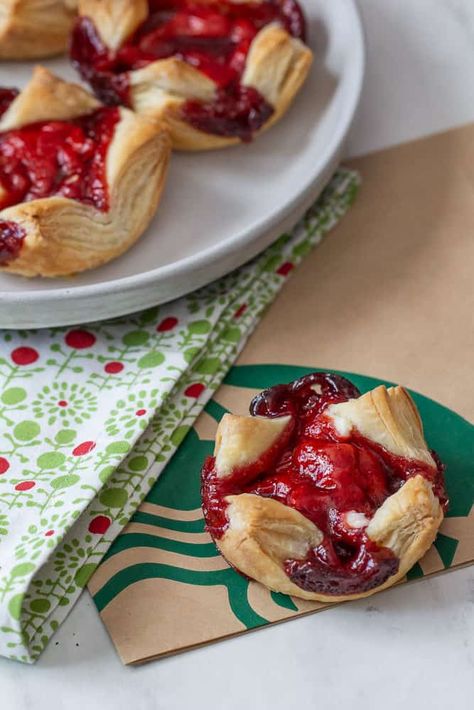 Sugar Plum Danish, Sugar Plum Cheese Danish, Plum Danish, Plum Desserts, Starbucks Pastries, Holiday Recipies, Crisp Recipes, Cheese Danish Recipe, Pepperidge Farm Puff Pastry