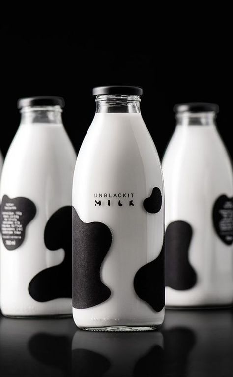 Milk Label Design, Milk Label, Dairy Products Packaging Design, Yogurt Packaging, Milk Brands, Milk Packaging, Drinks Packaging Design, Bottle Design Packaging, Cool Packaging