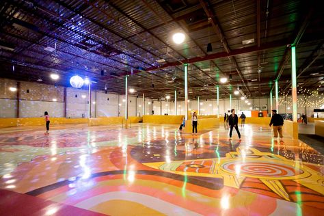 Indoor Skating Rink, Indoor Roller Skating Rink, Roller Skating Rink Design Ideas, Roller Skate Rink, Roll Bounce, Skate Rink, Indoor Roller Skating, Retirement Goals, Roller Skating Rink