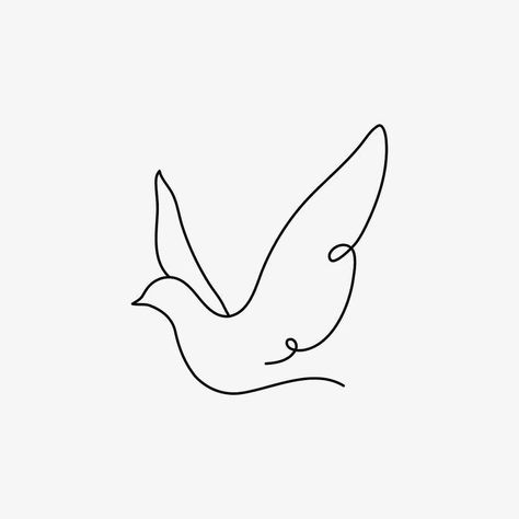 Dove Doodle, White Dove Tattoos, Small Dove Tattoos, Pigeon Tattoo, Dove Logo, Bird Black And White, Dove Drawing, Dove Tattoo Design, Bird Doodle