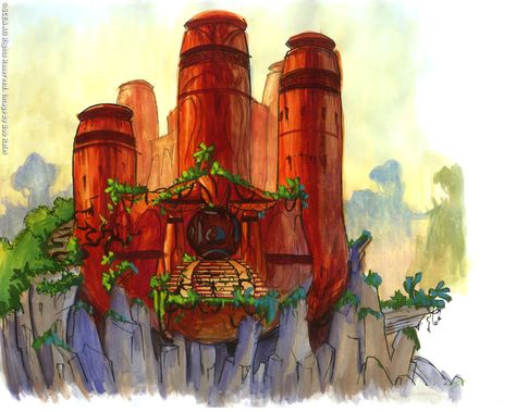 Temple from Jak & Daxter: The Precursor Legacy #illustration #artwork #gaming #videogames Daxter Art, Temple Concept Art, Worldbuilding Inspiration, Jak And Daxter, Jak & Daxter, Group Project, Gaming Stuff, Temple Art, Game Concept Art