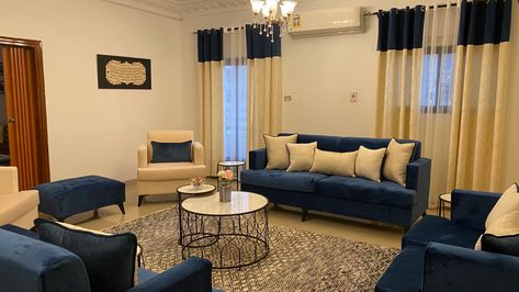 Velvet royal blue and velvet beige sofas Royal Blue Sofa Living Room Ideas, Royal Blue Sofa, Beige Sofa Living Room, Beige Sofas, Blue Sofas Living Room, Blue Sofas, Blue Couch, Sofa For Living Room, Cream Sofa