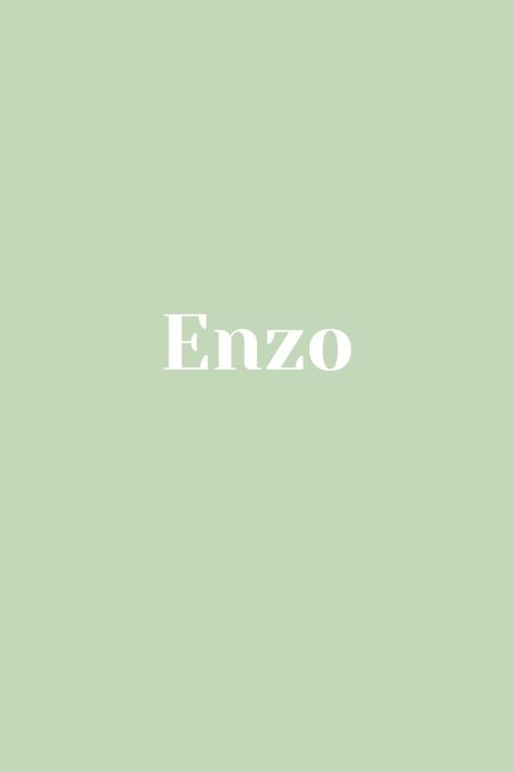 Enzo - Baby Name - Names That Start With E Enzo Name, Baby Name, Future Baby, Baby Names