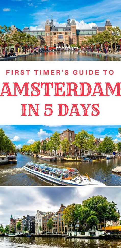 First time in Amsterdam? Things to do in Amsterdam in 5 days. What to do in Amsterdam in 5 days as a first time visitor. A complete 5 day itinerary. 2 Days In Amsterdam, Amsterdam Hotels, Amsterdam Vacation, Amsterdam Itinerary, Day Trips From Amsterdam, Travel Belgium, Budget Guide, Visit Amsterdam, Vacation Tips