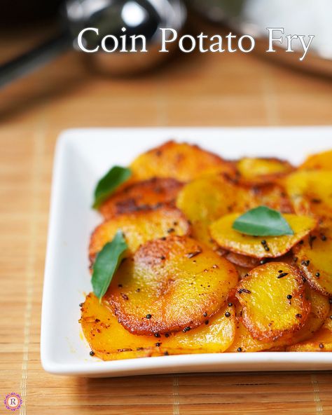 Coin potato fry is a super easy, beginner friendly potato dish, simple to make as well as tasty recipe. Such tawa fry can be prepared when you want to make something quick, simple yet tasty. As a snack as well as side dish. This was inspired by my vazhakkai tawa fry recipe on this site,... Read More The post Coin Potato Fry Recipe appeared first on Raks Kitchen. Potato Fry Recipes Indian, Potato Fry Recipe, Fried Potatoes Recipe, Potato Fry, Masala Fries, Classy Quotes, Indian Cooking Recipes, Tasty Recipe, Crispy Potatoes