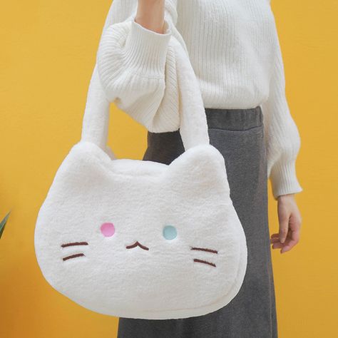 Chat Kawaii, Funny Bags, Waterproof Crossbody Bag, Mini Chain Bag, Cat Purse, Cute Sewing Projects, Animal Bag, Plush Bags, Cat Bag